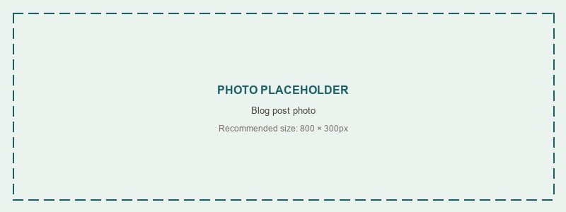 Placeholder — blog post photo